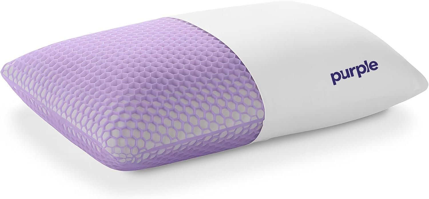 Purple Harmony Pillow – Medium Loft, Standard Size, Cooling Gel Neck Pillow
