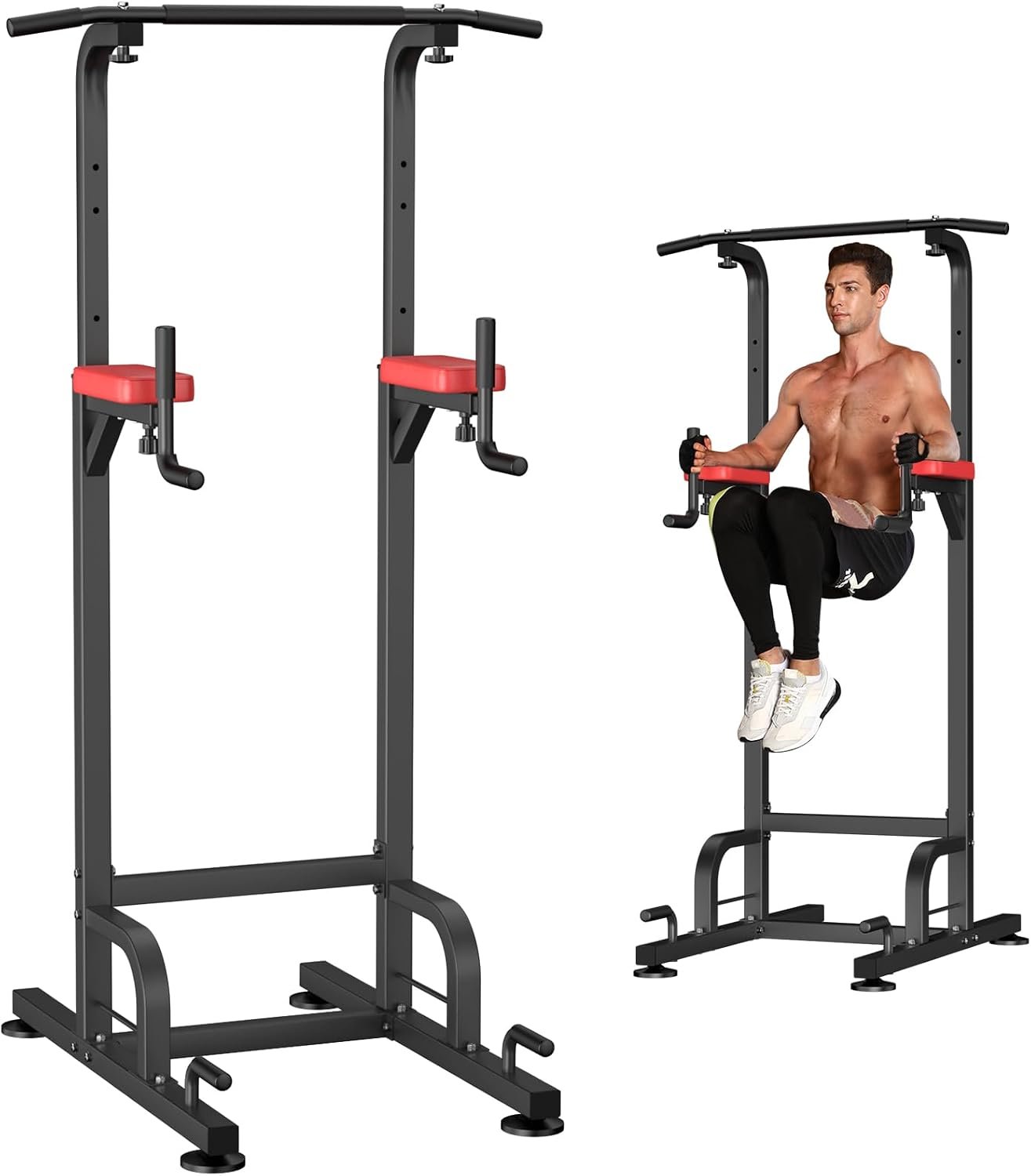 RELIFE REBUILD YOUR LIFE Pull Up Bar Free Standing Power Tower for Home Gym