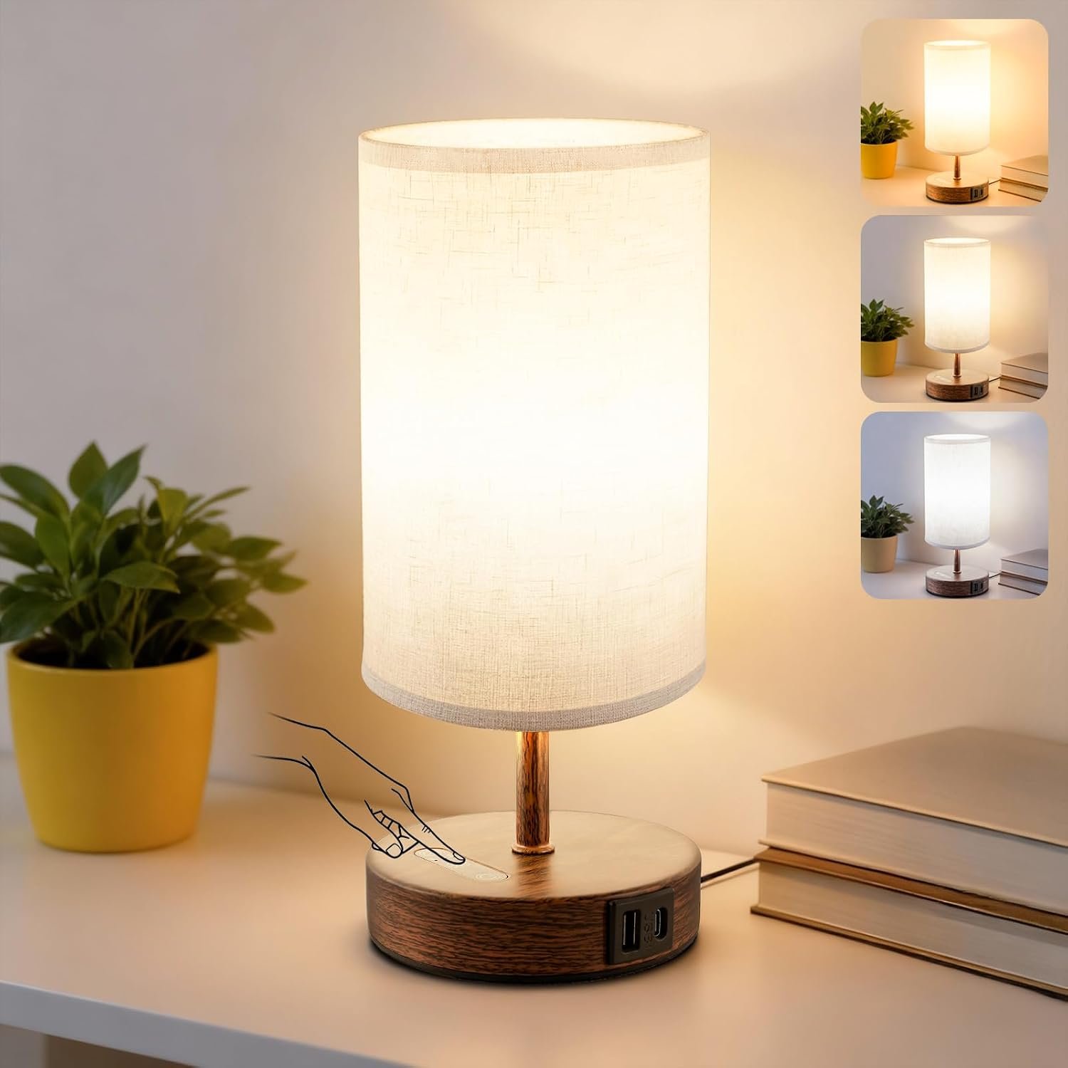 Light Therapy Lamp, 10000 Lux, Remote Control, 3 Color Temperatures, Timer