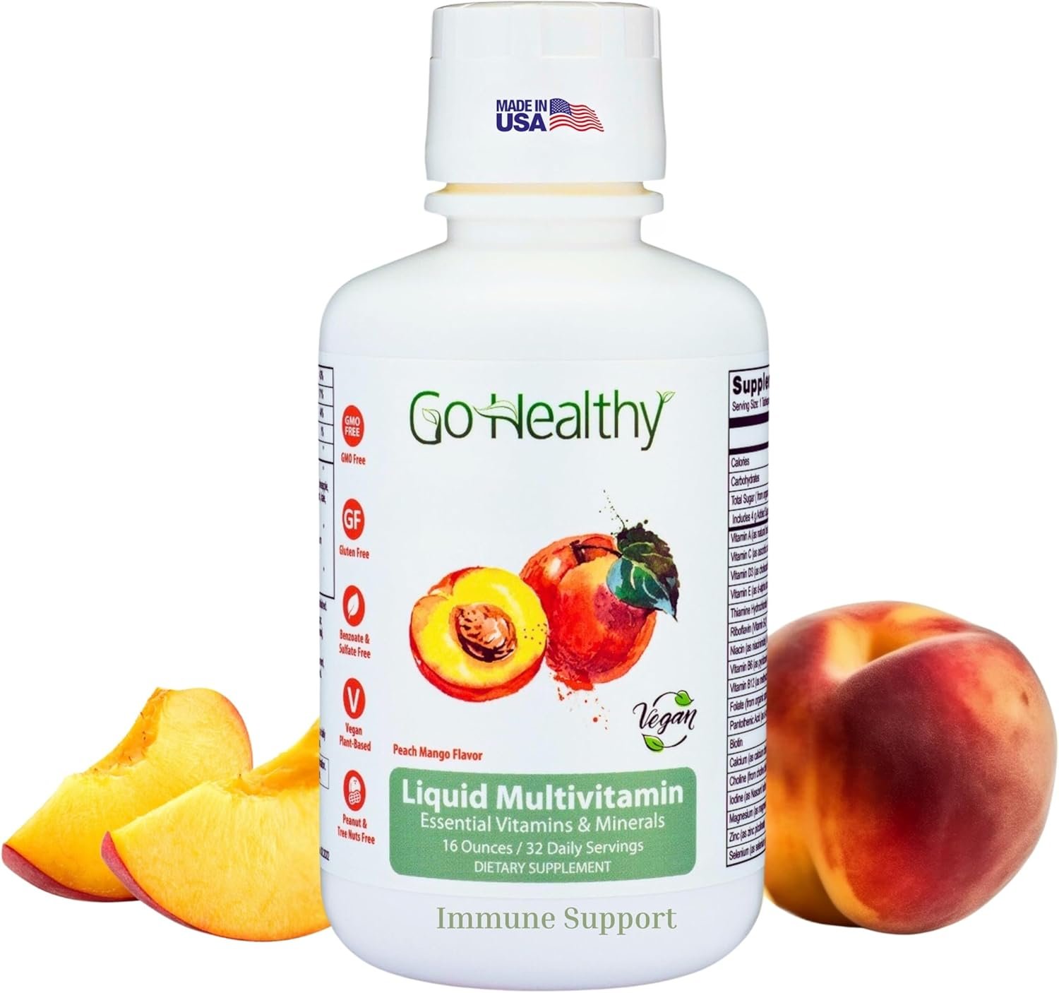 Go Healthy Liquid Multivitamin – Adults, Women & Men, Daily Liquid Vitamins