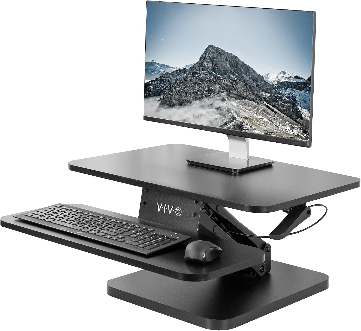 VIVO Black 25 in Standing Desk Converter, DESK-V001G