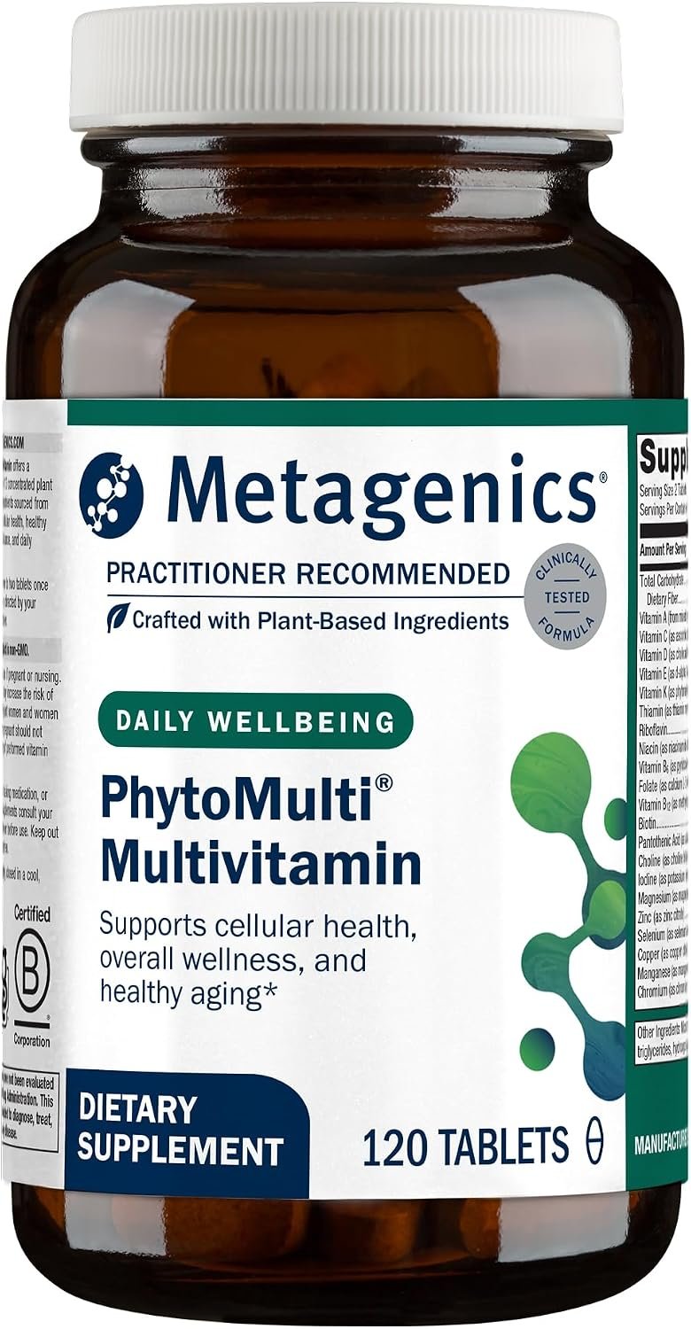 Metagenics PhytoMulti Multivitamin Without Iron, 120 Tablets