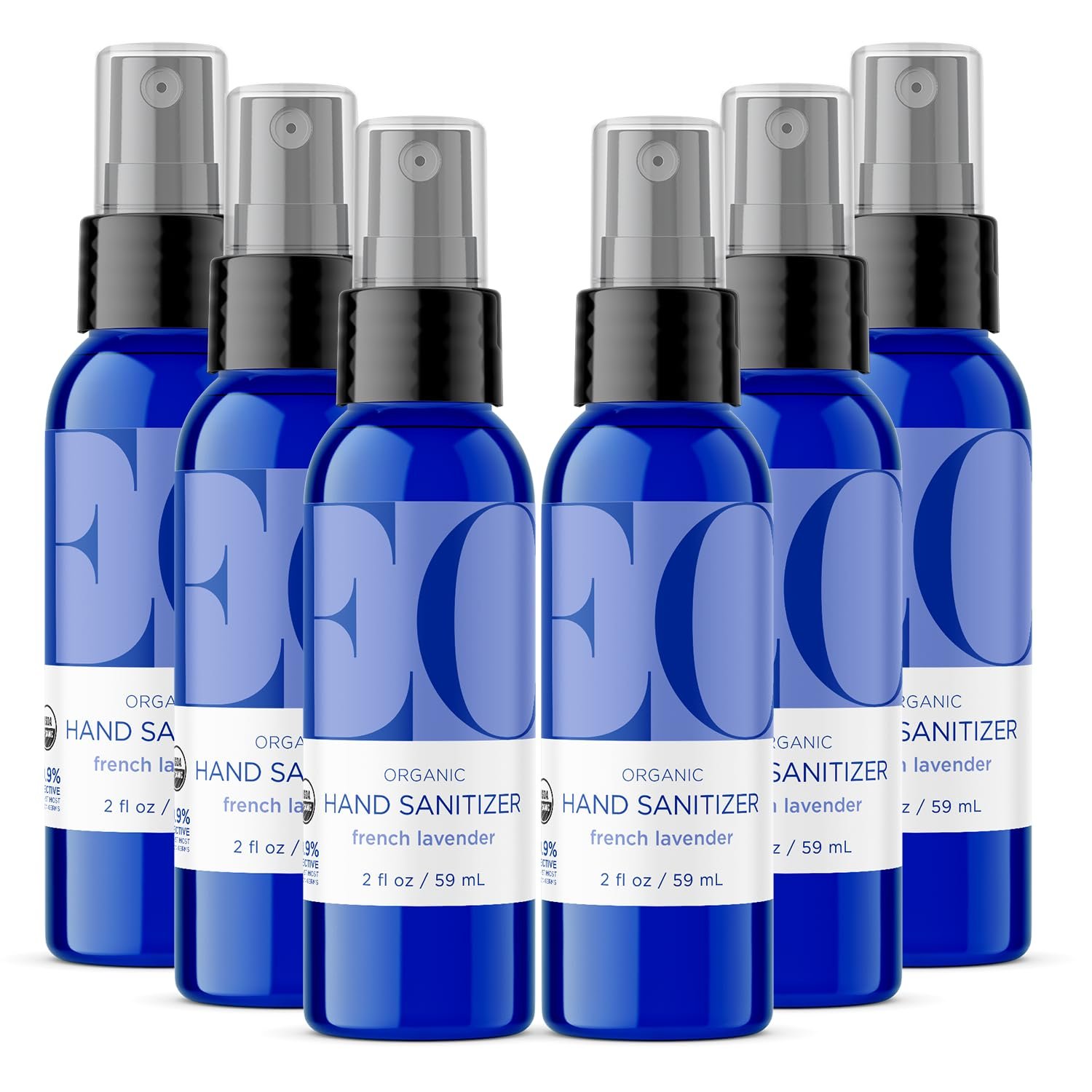 EO Lavender Hand Sanitizer Spray, TSA Size, 2 oz 6-Pack