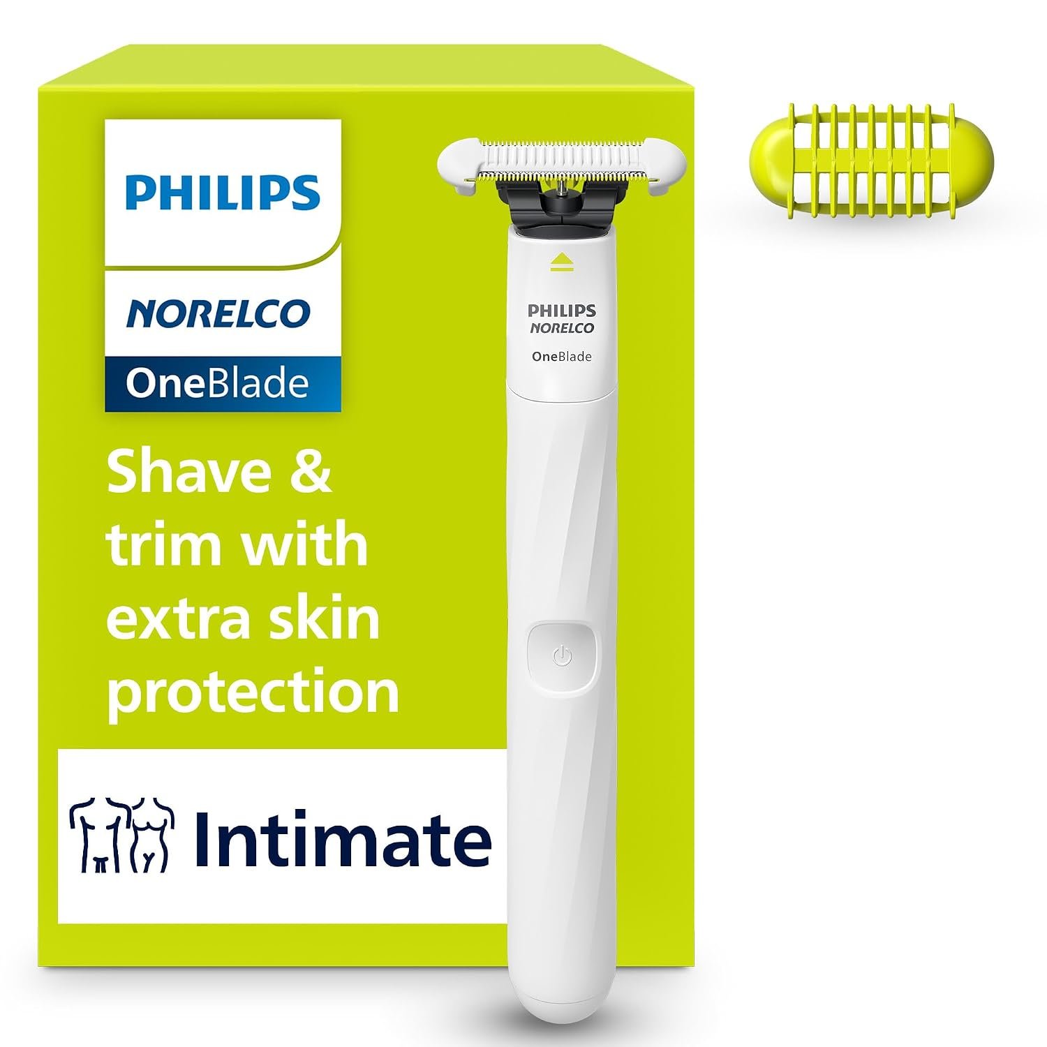 Philips Norelco OneBlade Intimate Trimmer and Shaver with Skin Protection