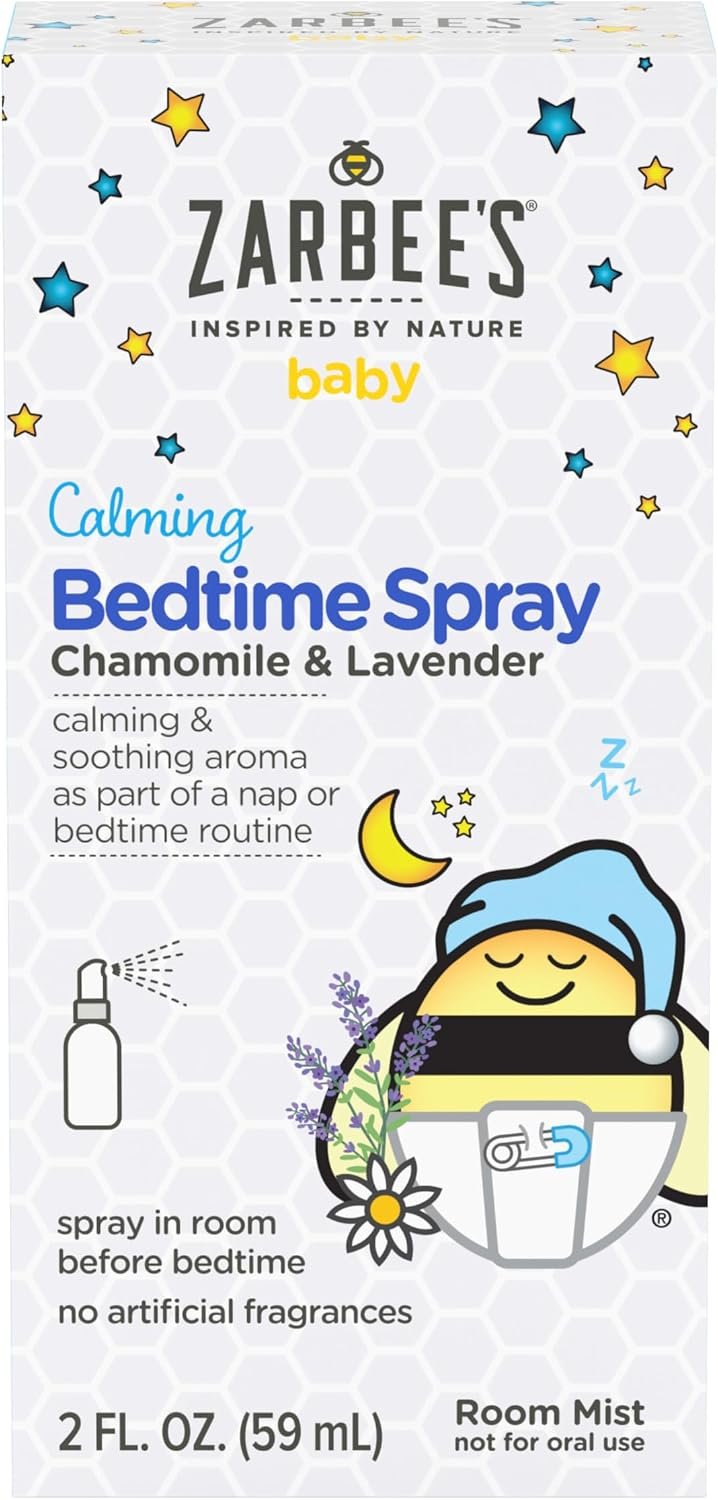 Zarbee’s Baby Calming Bedtime Spray, Chamomile & Lavender, 2 fl oz