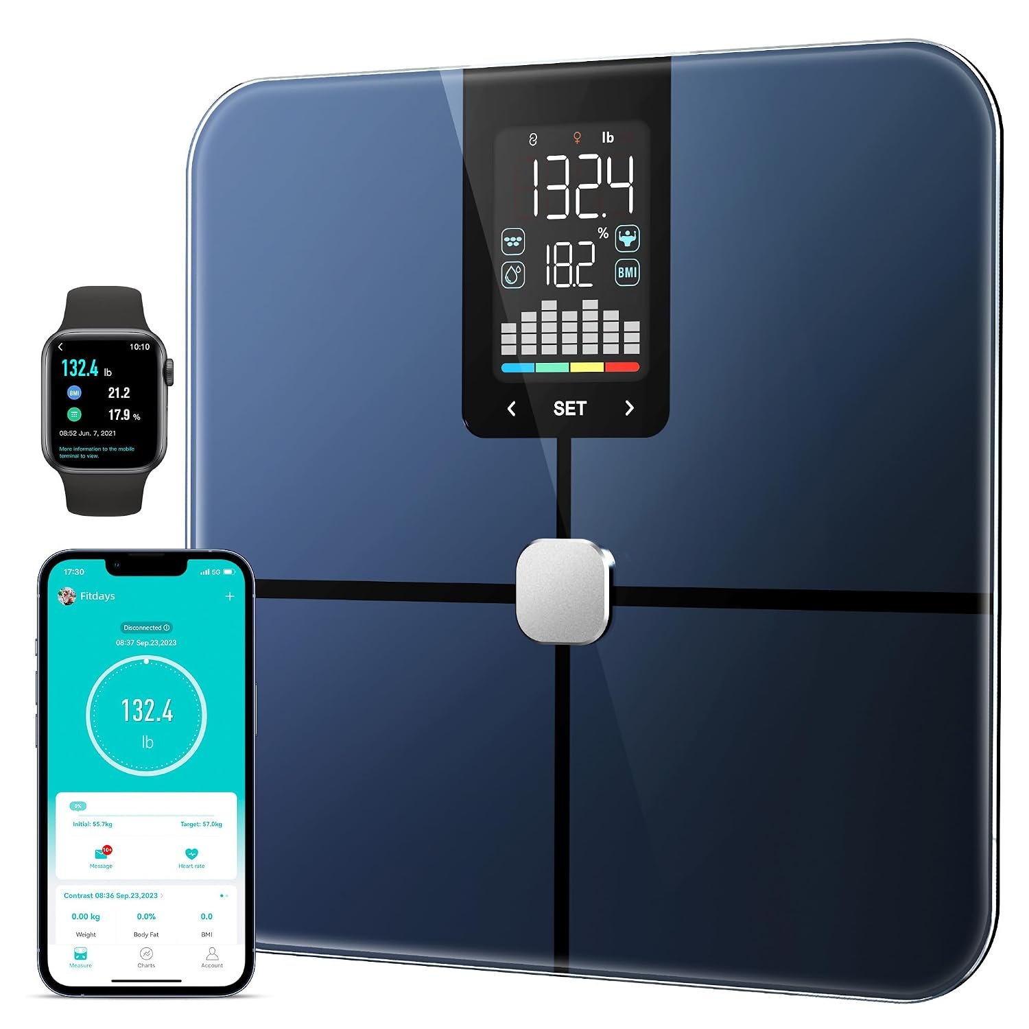 Smart Scale for Body Weight, Digital Bathroom Scale with App