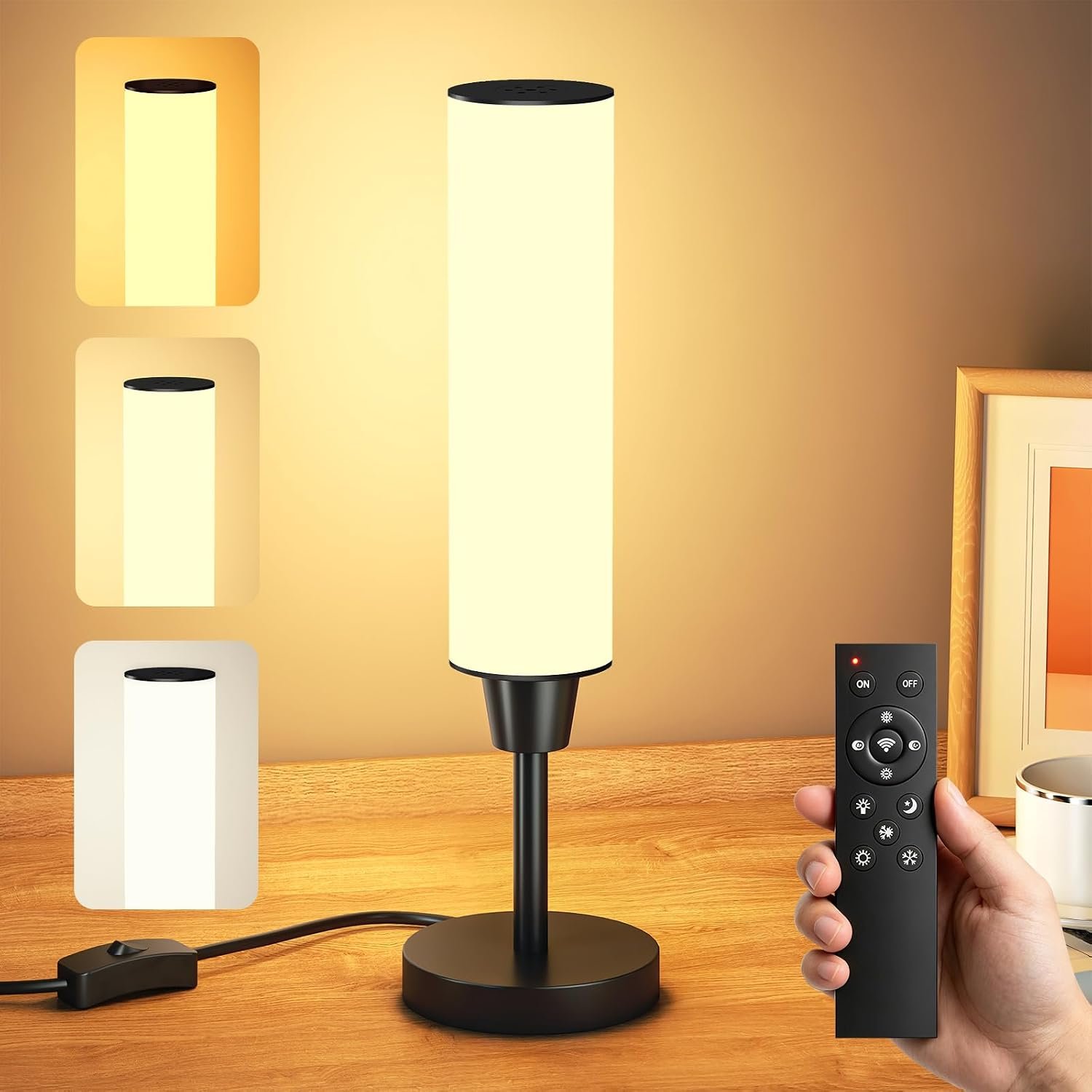 Light Therapy Lamp with Remote,Sunlight lamp,Black