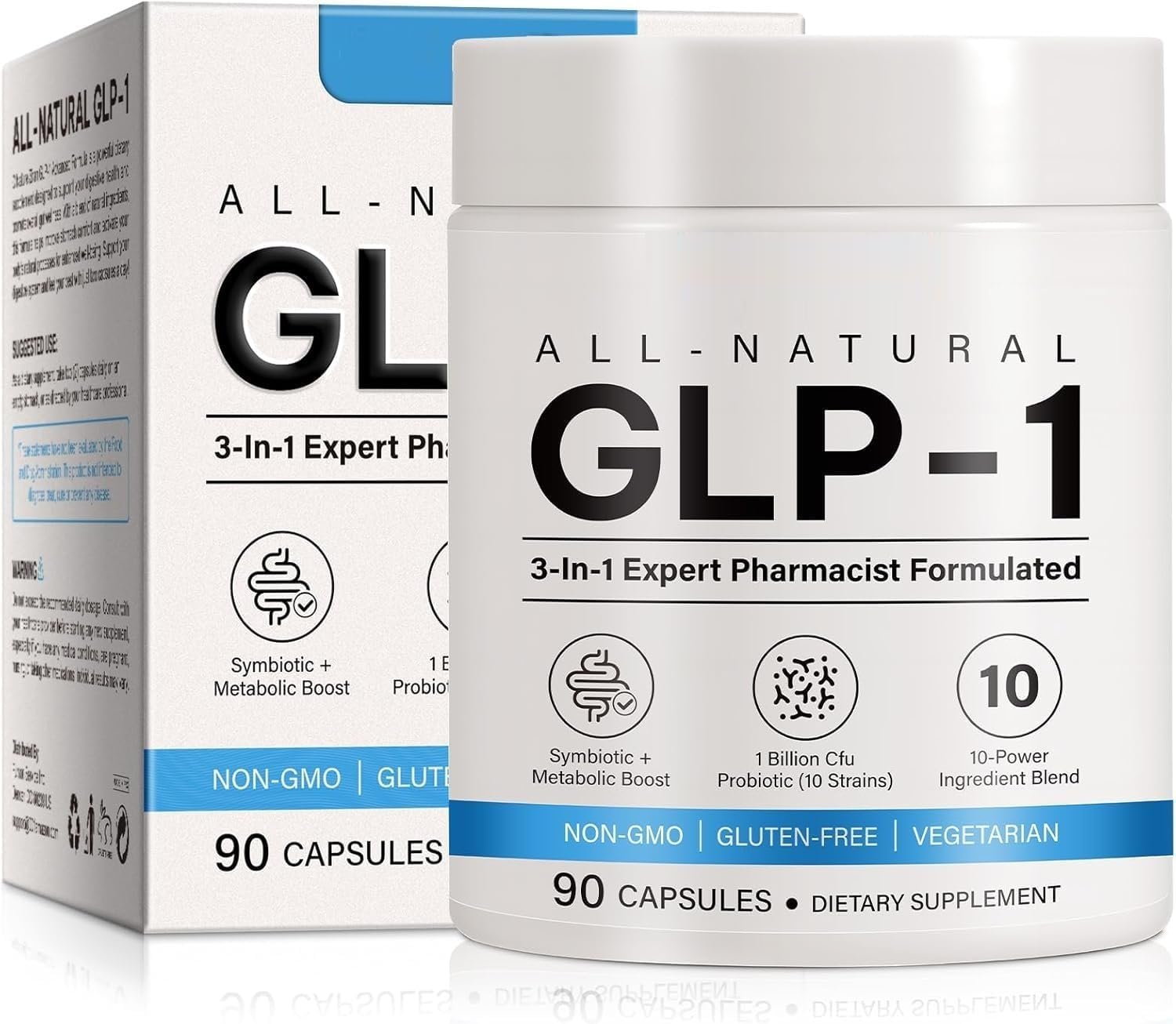 GLP-1 Supplement – Multiple Prebiotic & Probiotic for Appetite & Metabolic Support, GLP1 Activate Natural Formula – 90 Capsules