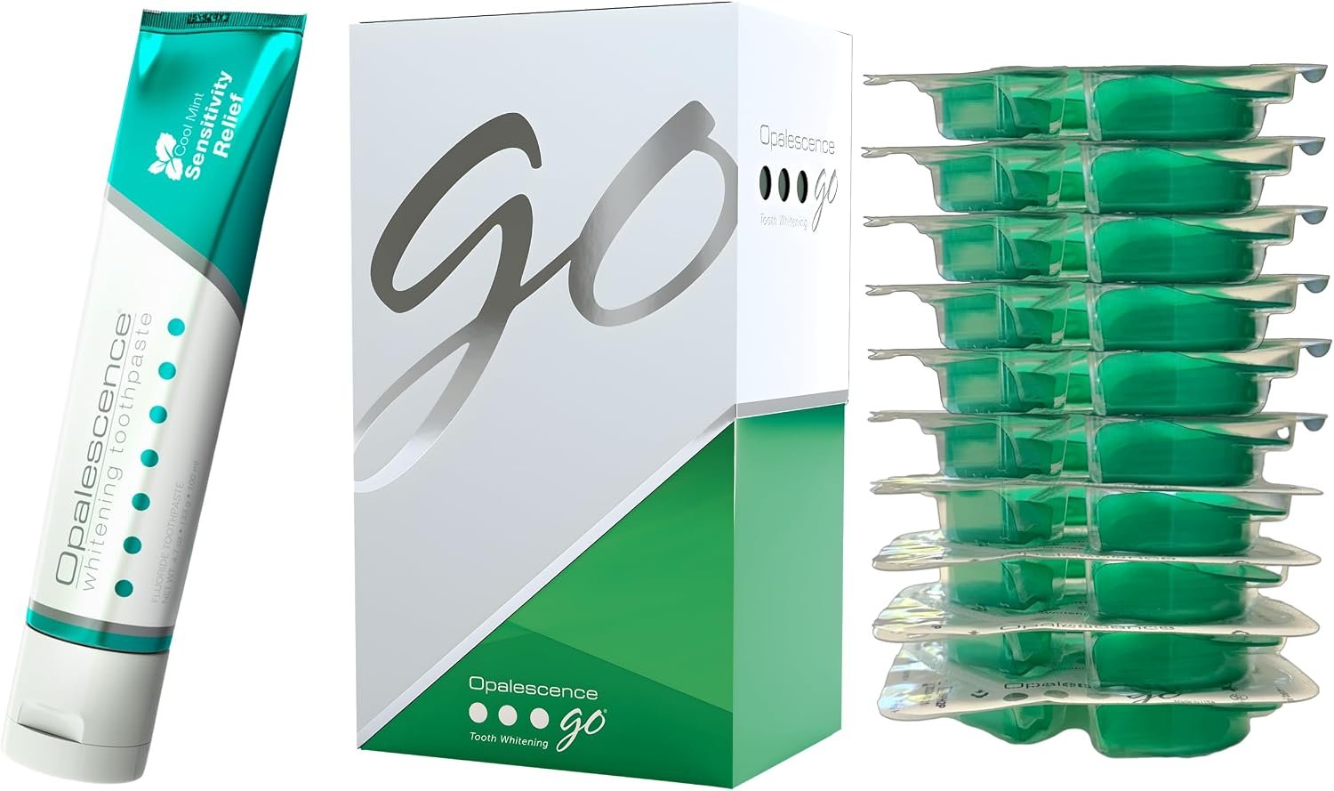Opalescence GO 15 Teeth Whitening Trays & Sensitive Toothpaste 5194-5167