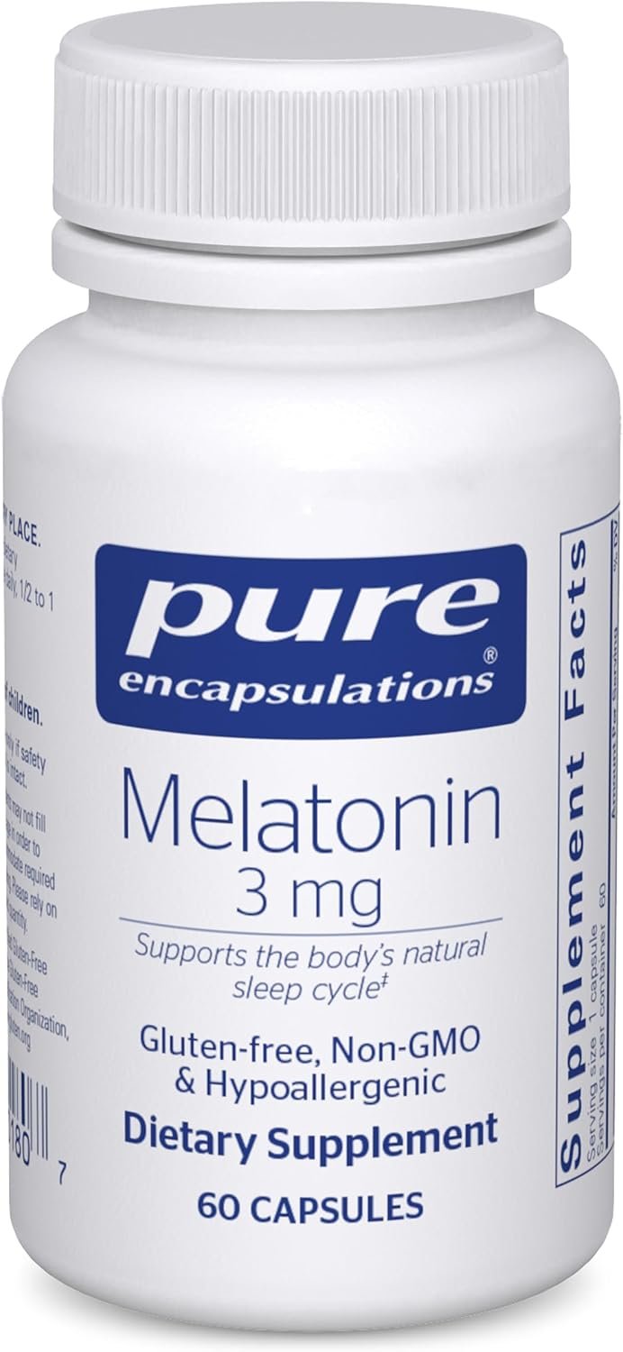 Pure Encapsulations Melatonin 3 mg, 60 Capsules