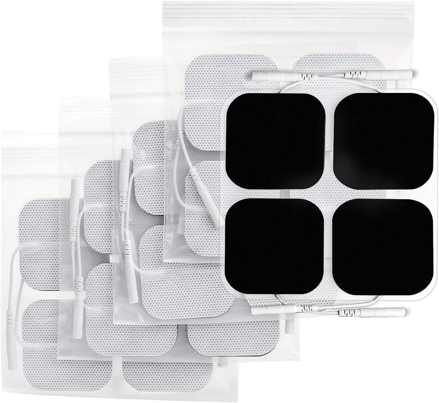 AUVON TENS Unit Pads Electrode Patches 20 Pcs, Upgraded Self-Stick, 2″x2″