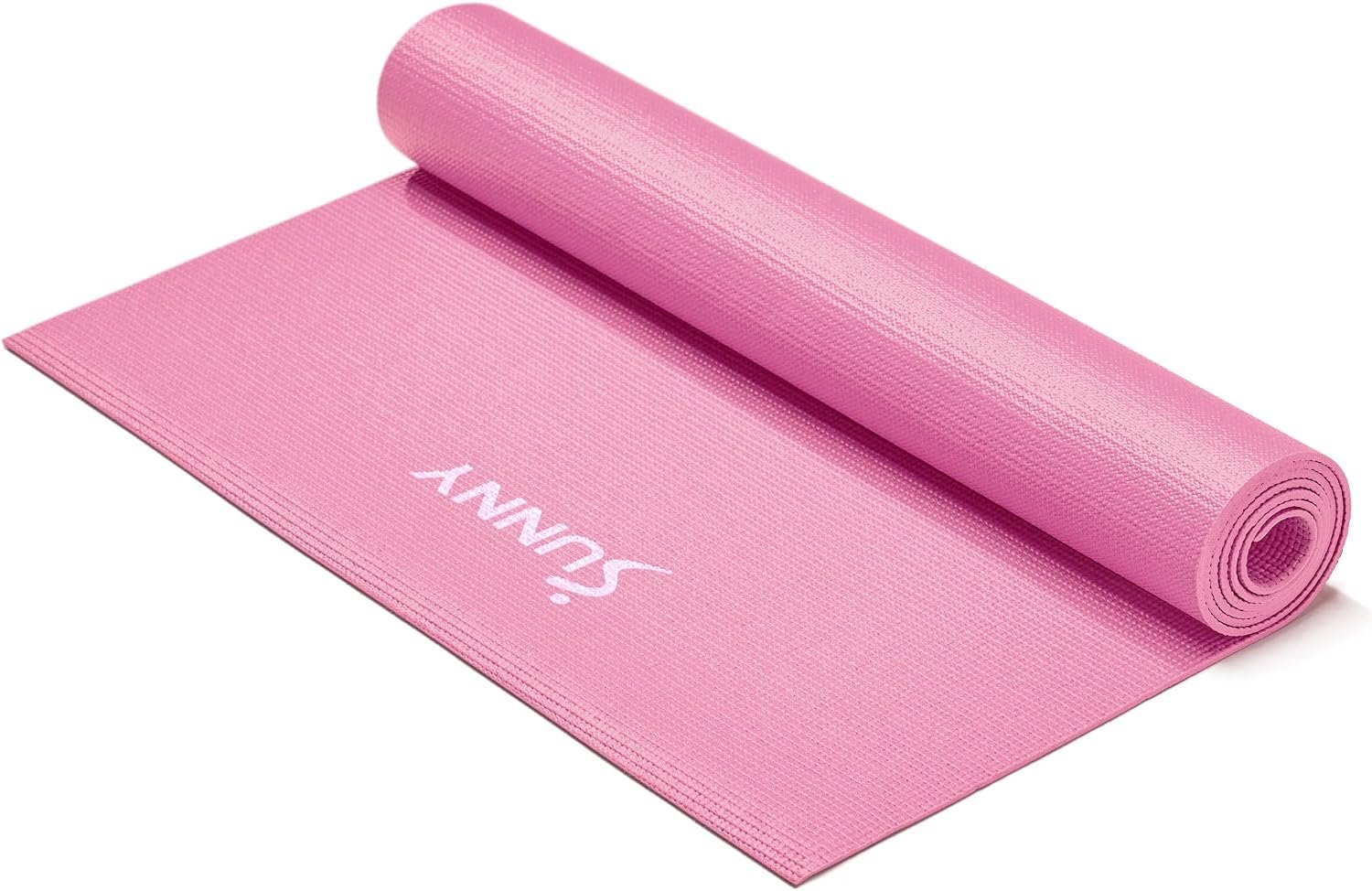 Sunny Health & Fitness Exercise Yoga Mats – Non-Slip Support for Home & Gym