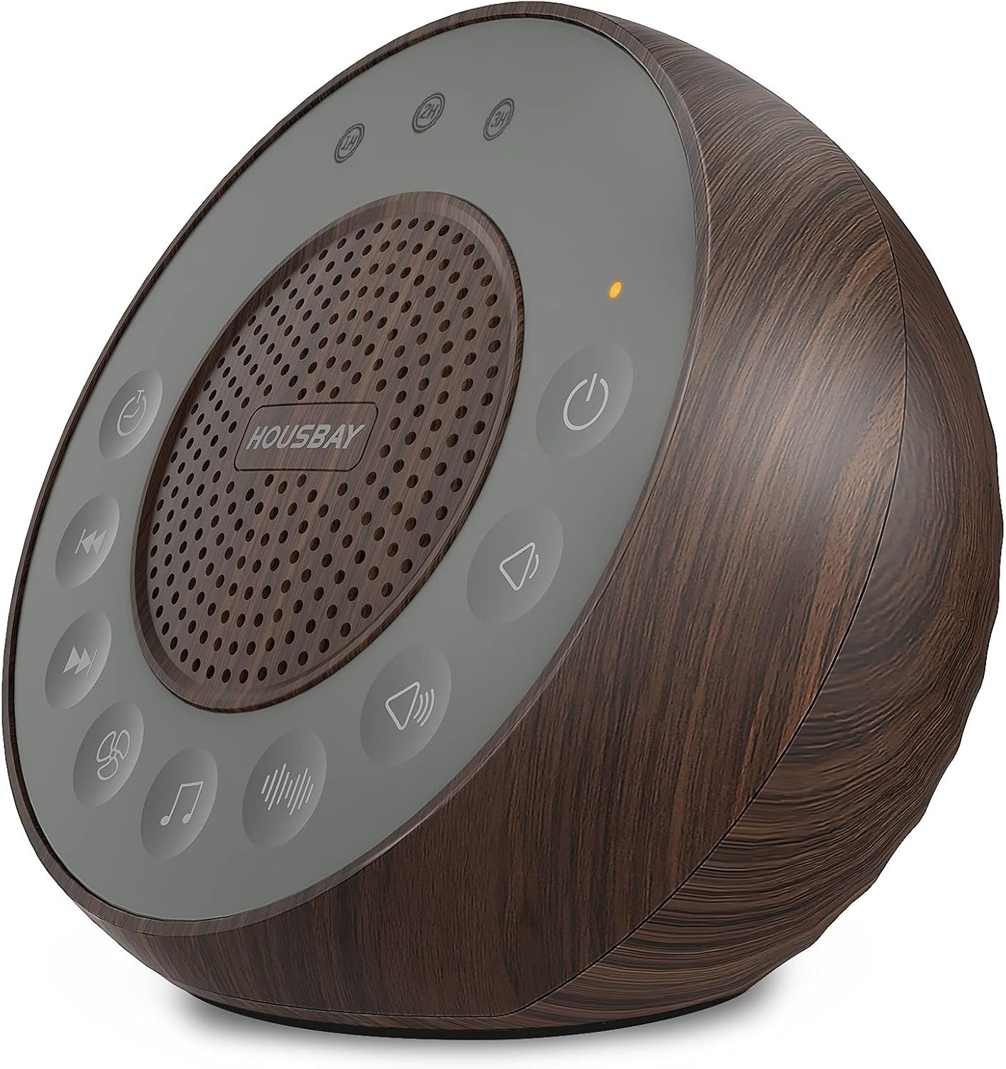 HOUSBAY Sound Machine White Noise for Sleep with Wood Grain