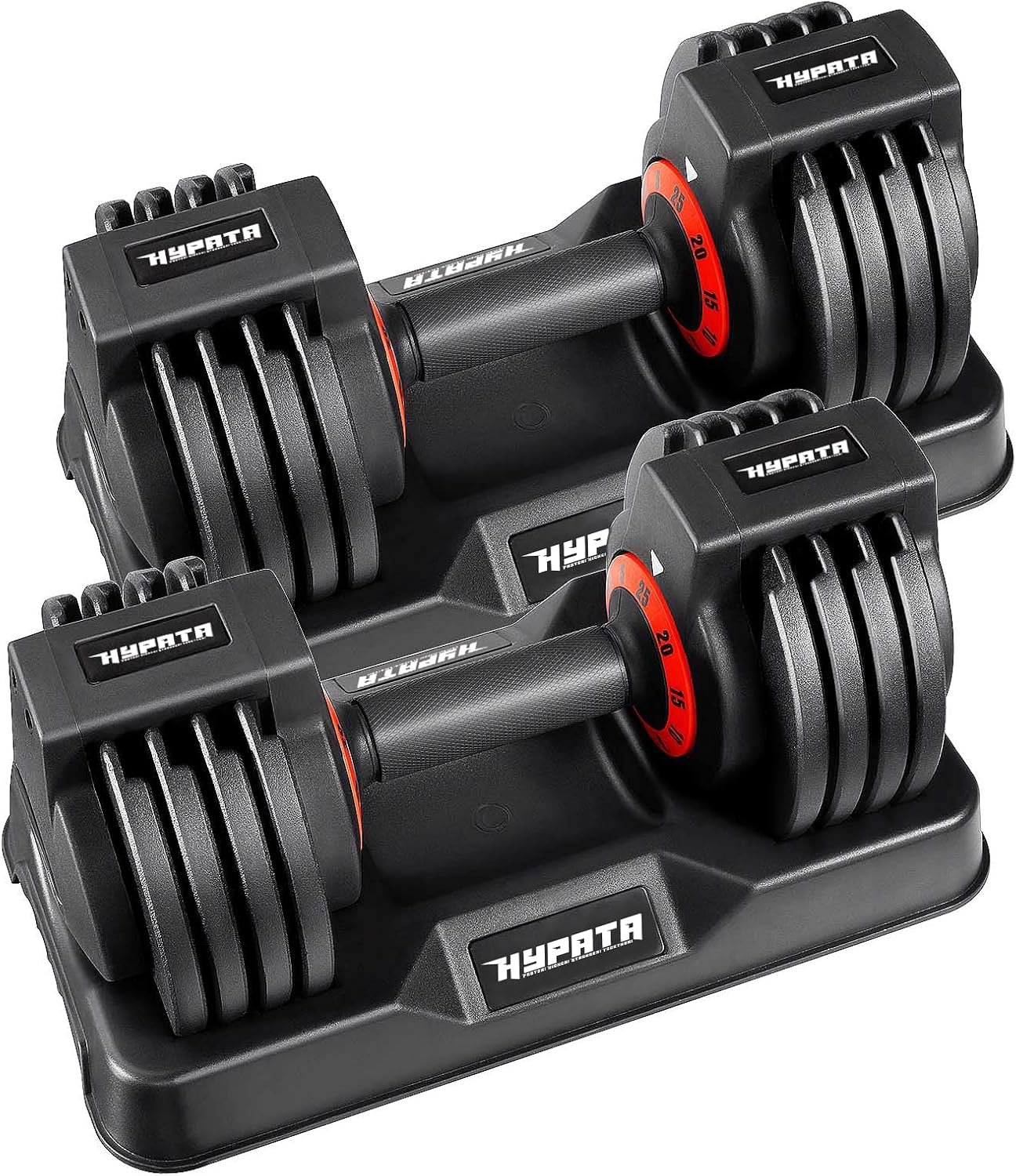 25/50/55 lbs Pair Adiustable Dumbbell Set, Adiust Dumbbell Weight for Exercises Pair Dumbbells for Men and Women in Home