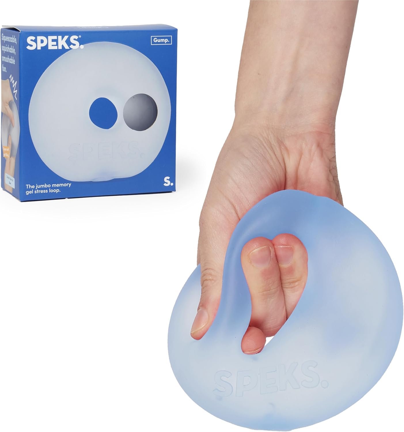 Speks Gump Jumbo Loop Squishy Sensory Balls, Silent Stress Relief Tool