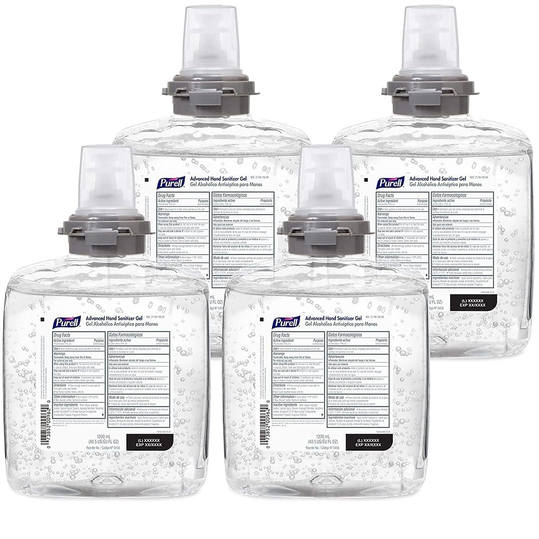 Purell TFX Advanced Hand Sanitizer Gel Refill, 4ct x 1200 mL – 5456-04