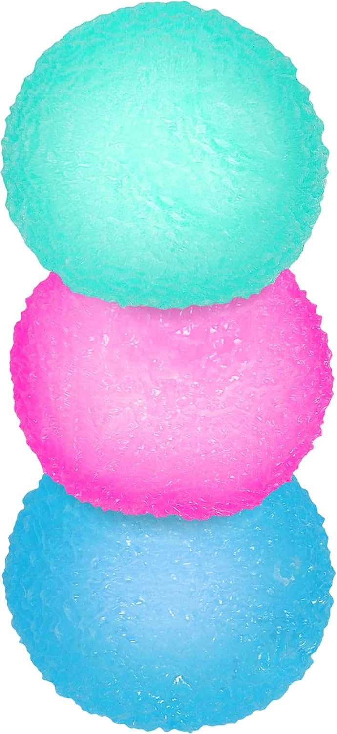 3pcs Squishy Textured Stress Balls Silky Fidget Toys for Anxiety Relief
