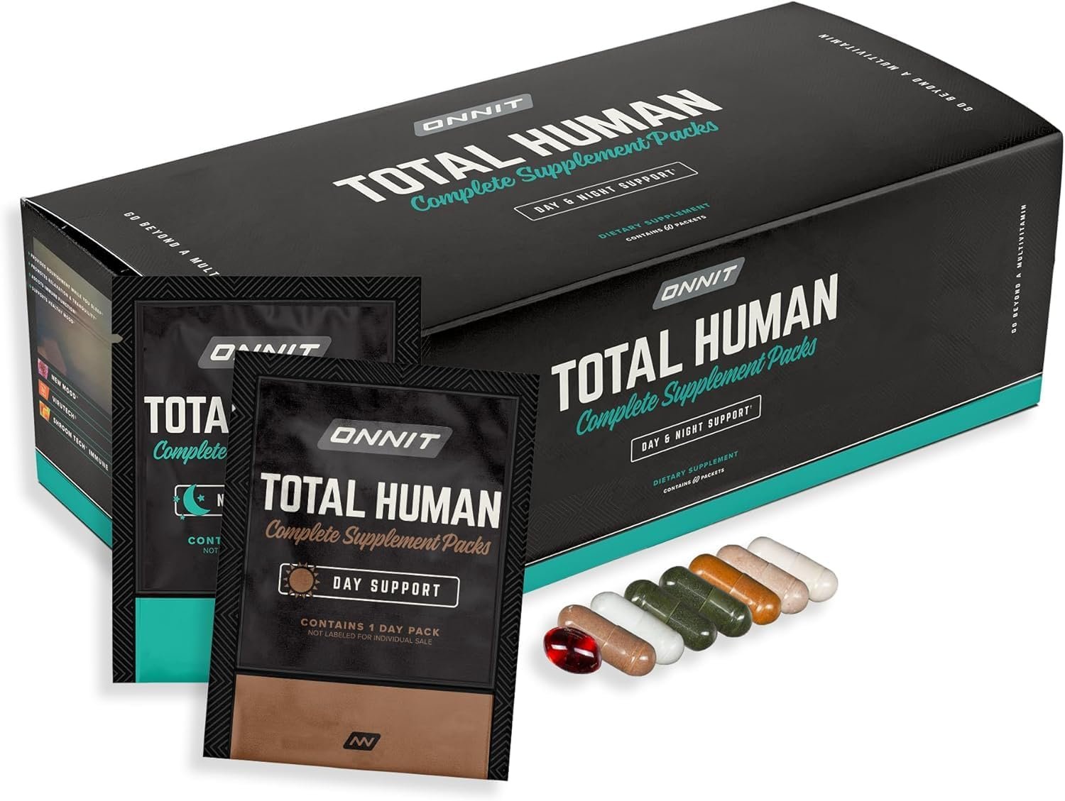 ONNIT Total Human Daily Multivitamin Packs for Men & Women, 30-Day Supply