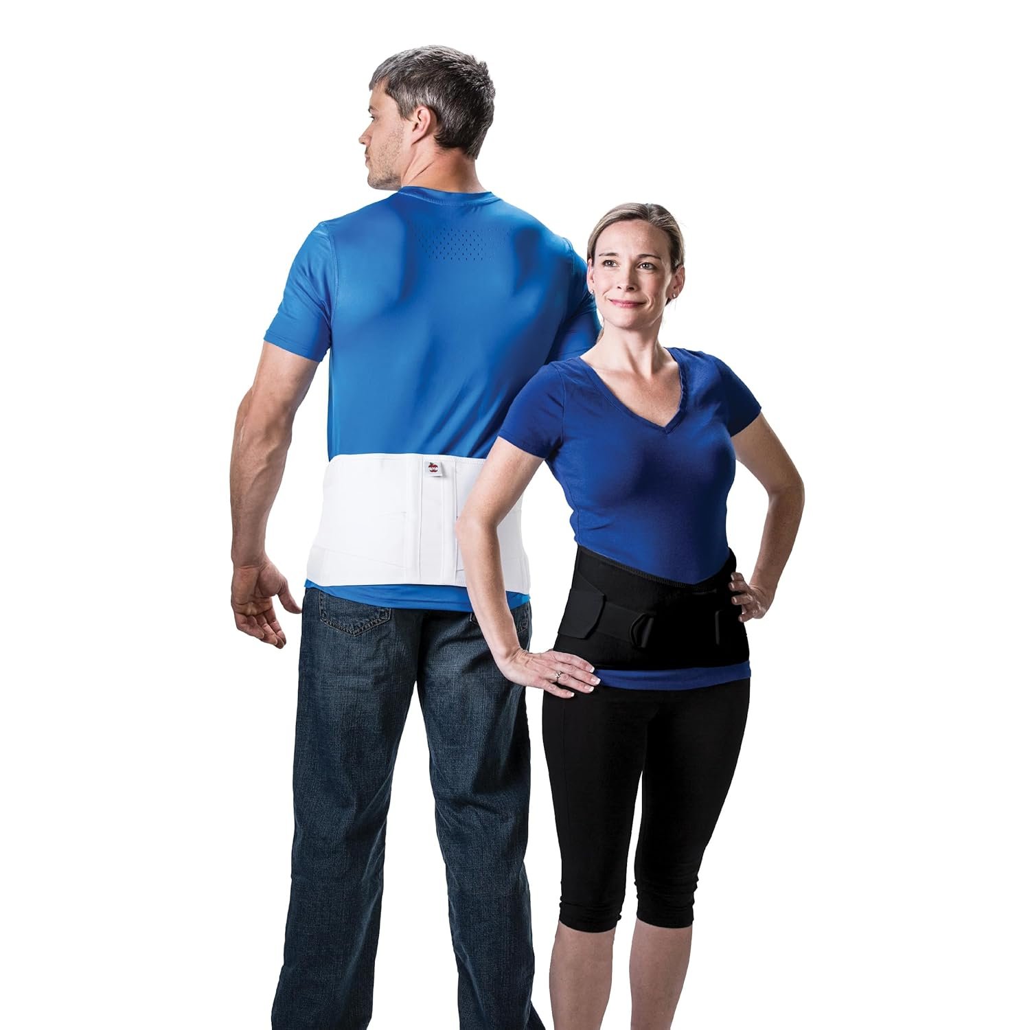 CorFit Back Brace for Lower Back Pain Relief & Lumbar Support Belt, WH, M/L