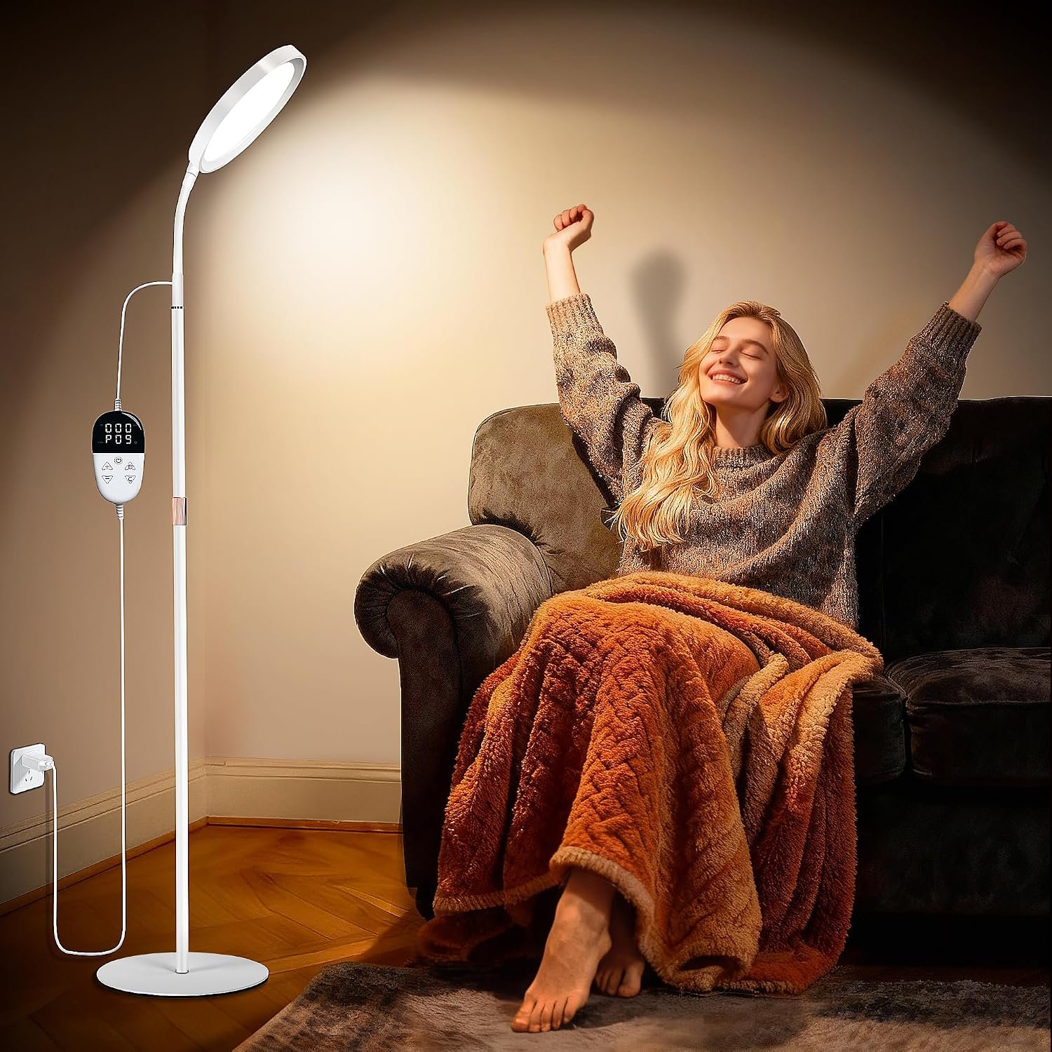 KingSom 11000 Lux UV-Free Happy Light Lamp with LCD Touch Remote