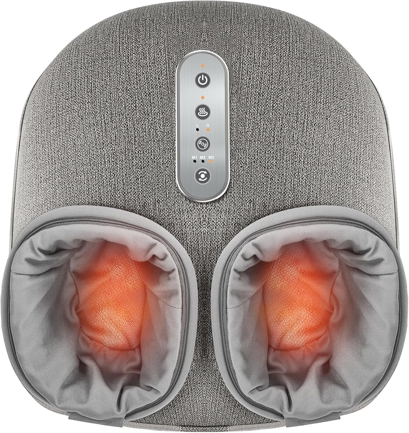 Medcursor Foot Massager with Heat Shiatsu Deep Kneading, Gray, Up to US 13″
