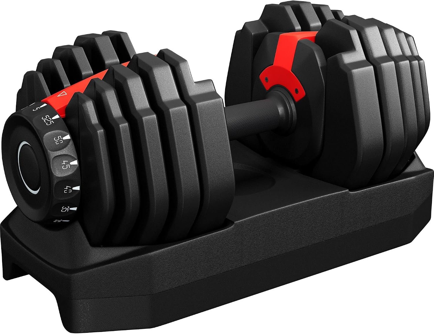 Yaheetech Adjustable Dumbbell Set Free Weights Quick Adjust for Home Gym