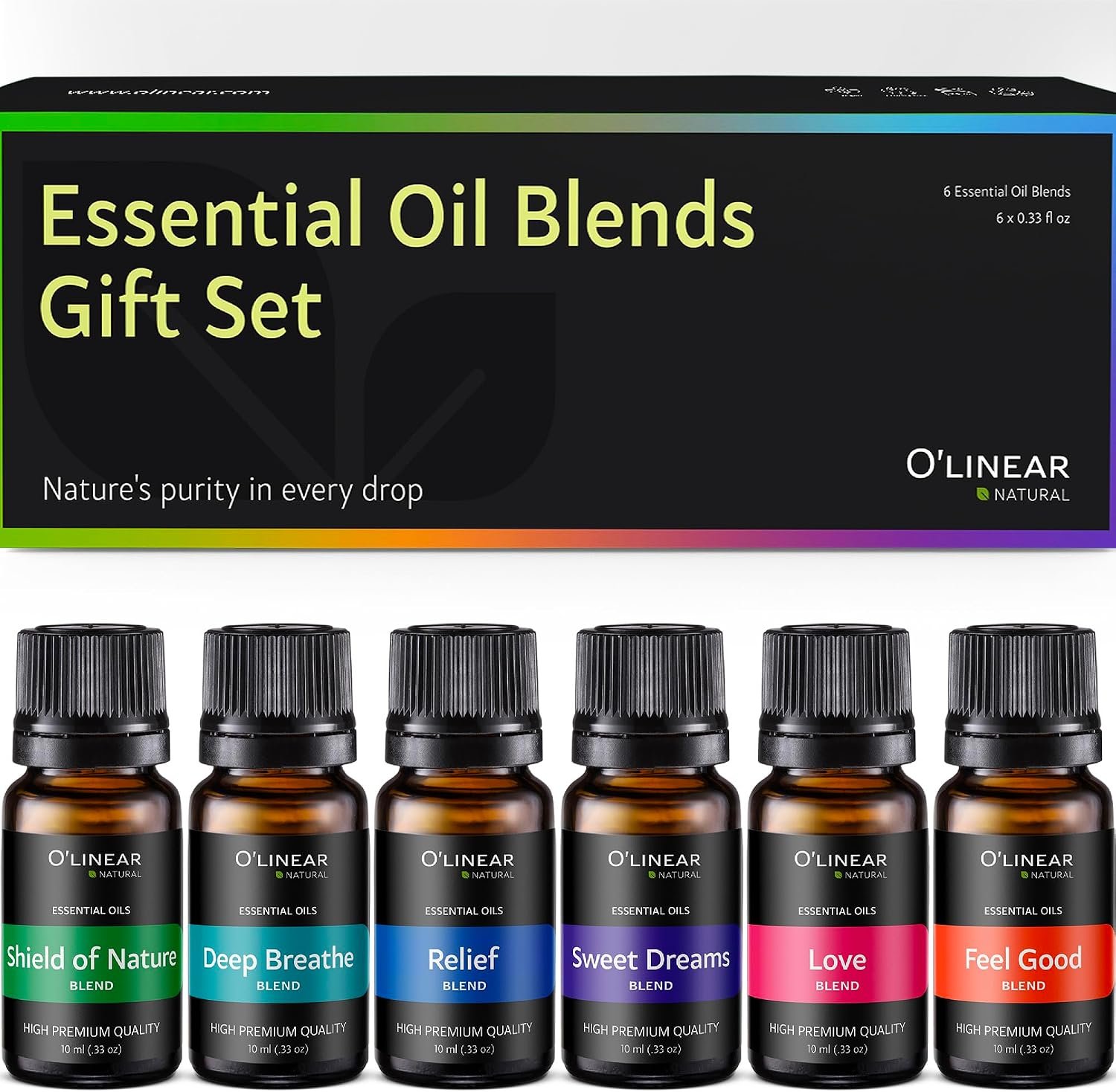 O’linear Essential Oils, Aromatherapy Set, Oils for Diffusers for Home