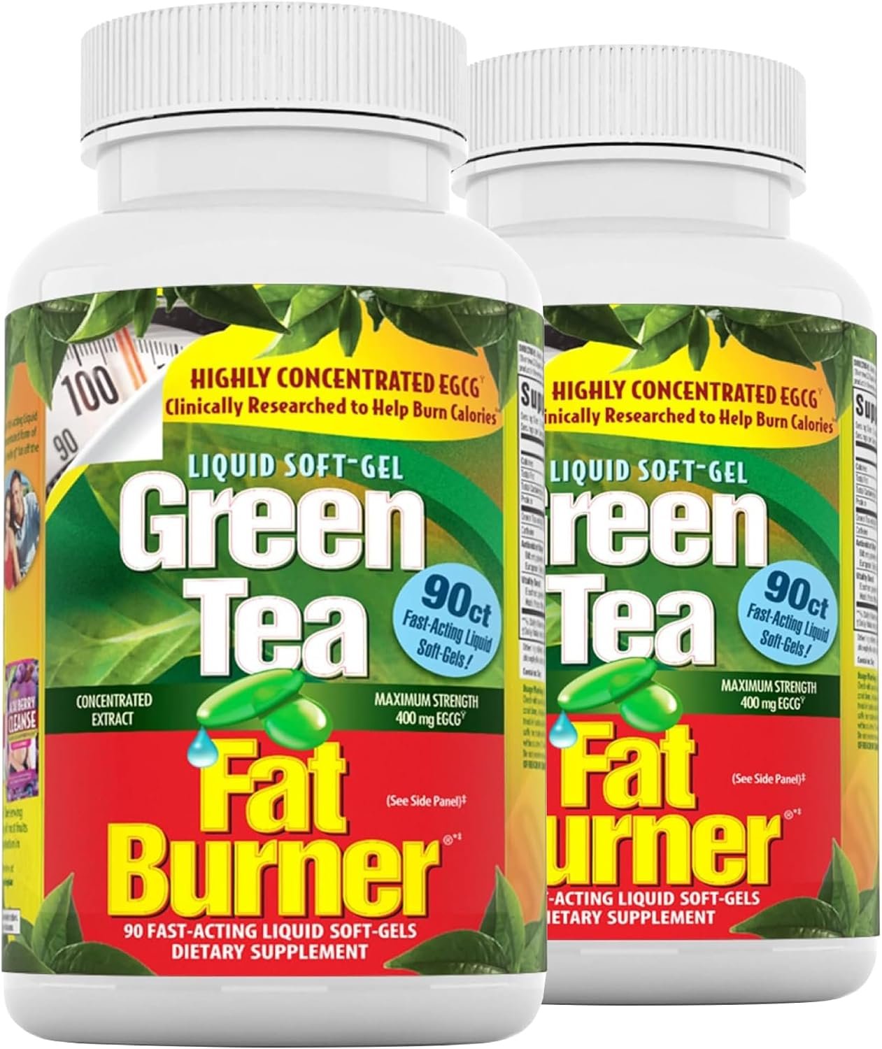 Applied Nutrition Green Tea Fat Burner Weight Loss 90 Softgels (2 Pack)