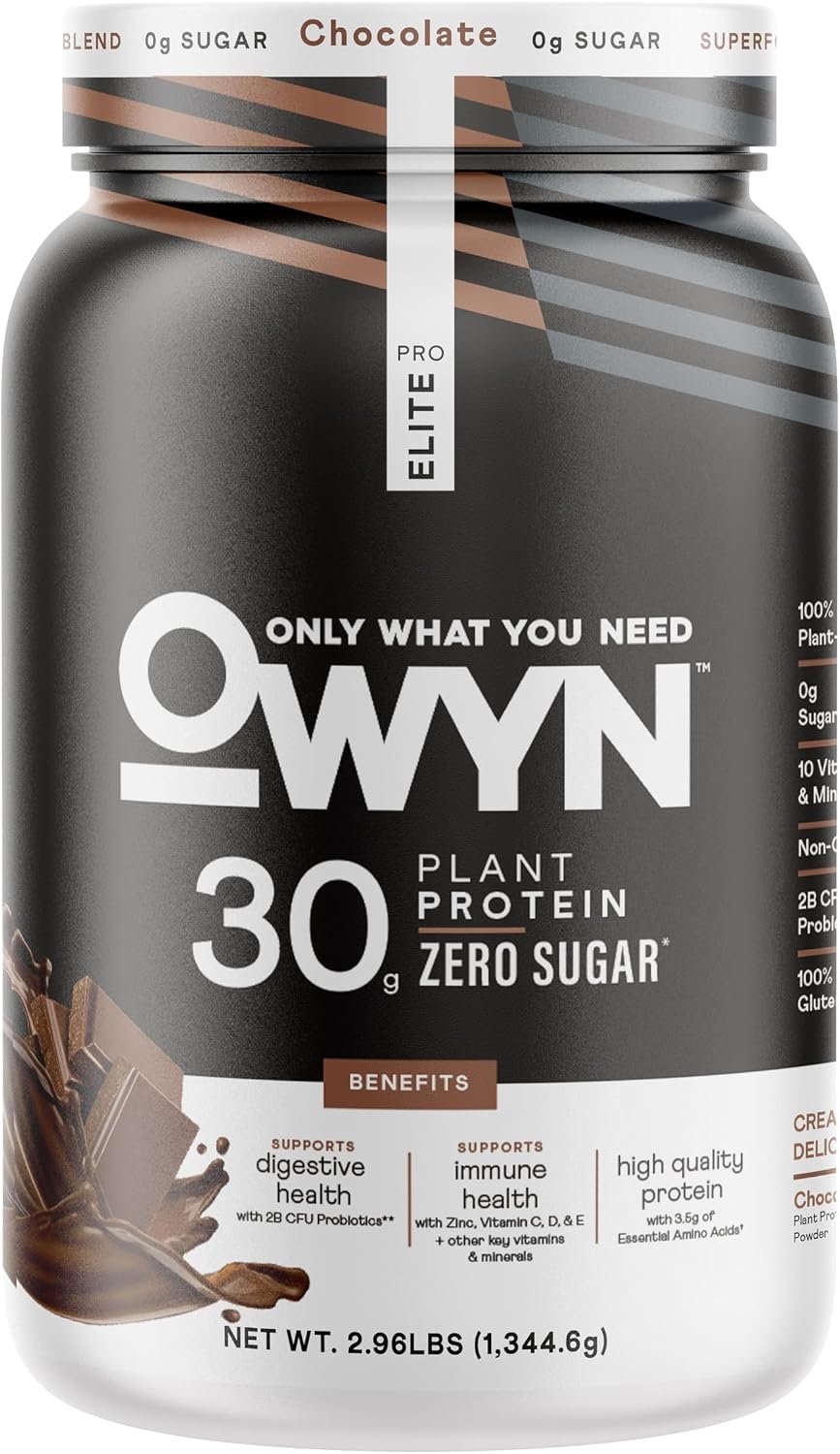 OWYN Only What You Need Chocolate Flavored 30g Protein Powder, 2.96 LB