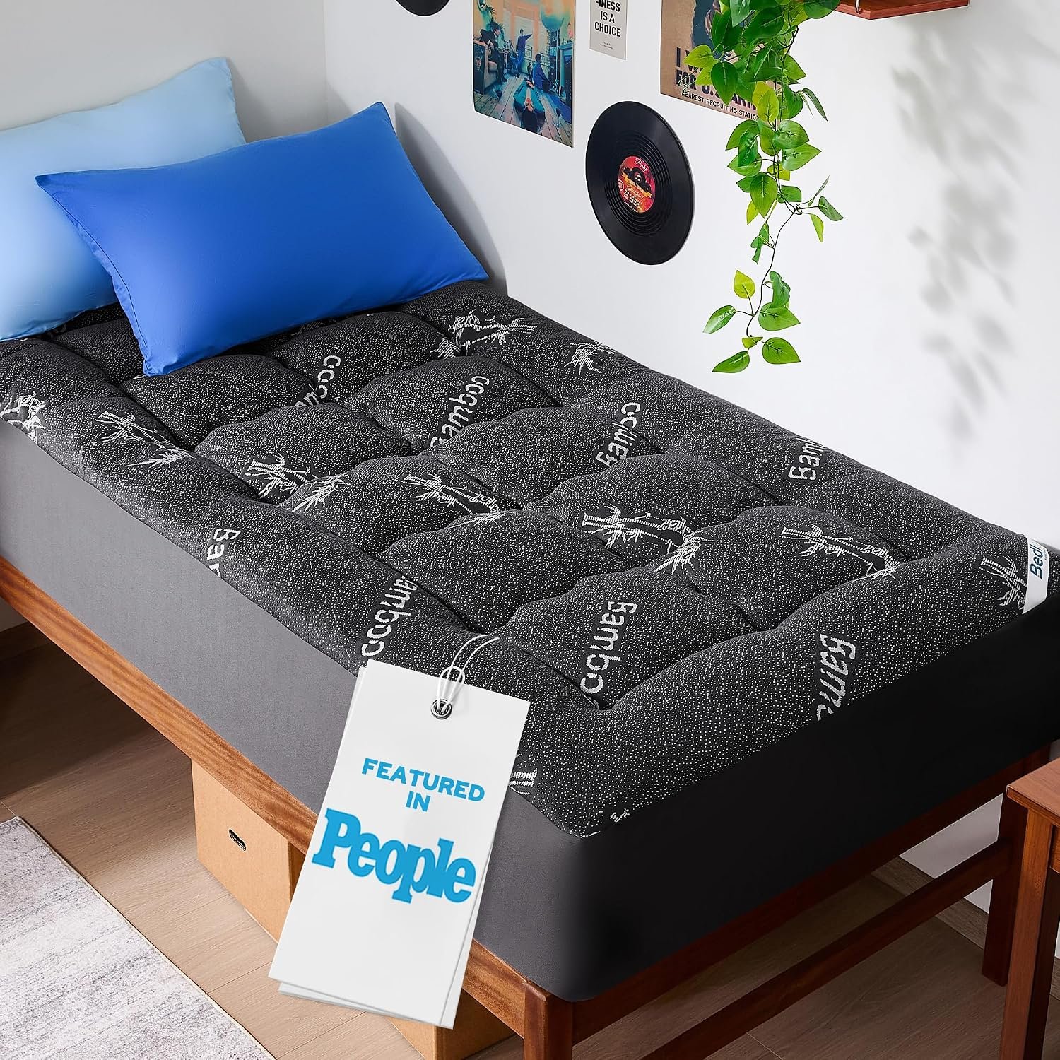BEDLORE Twin XL Mattress Topper , Pillow Top Mattress Pad