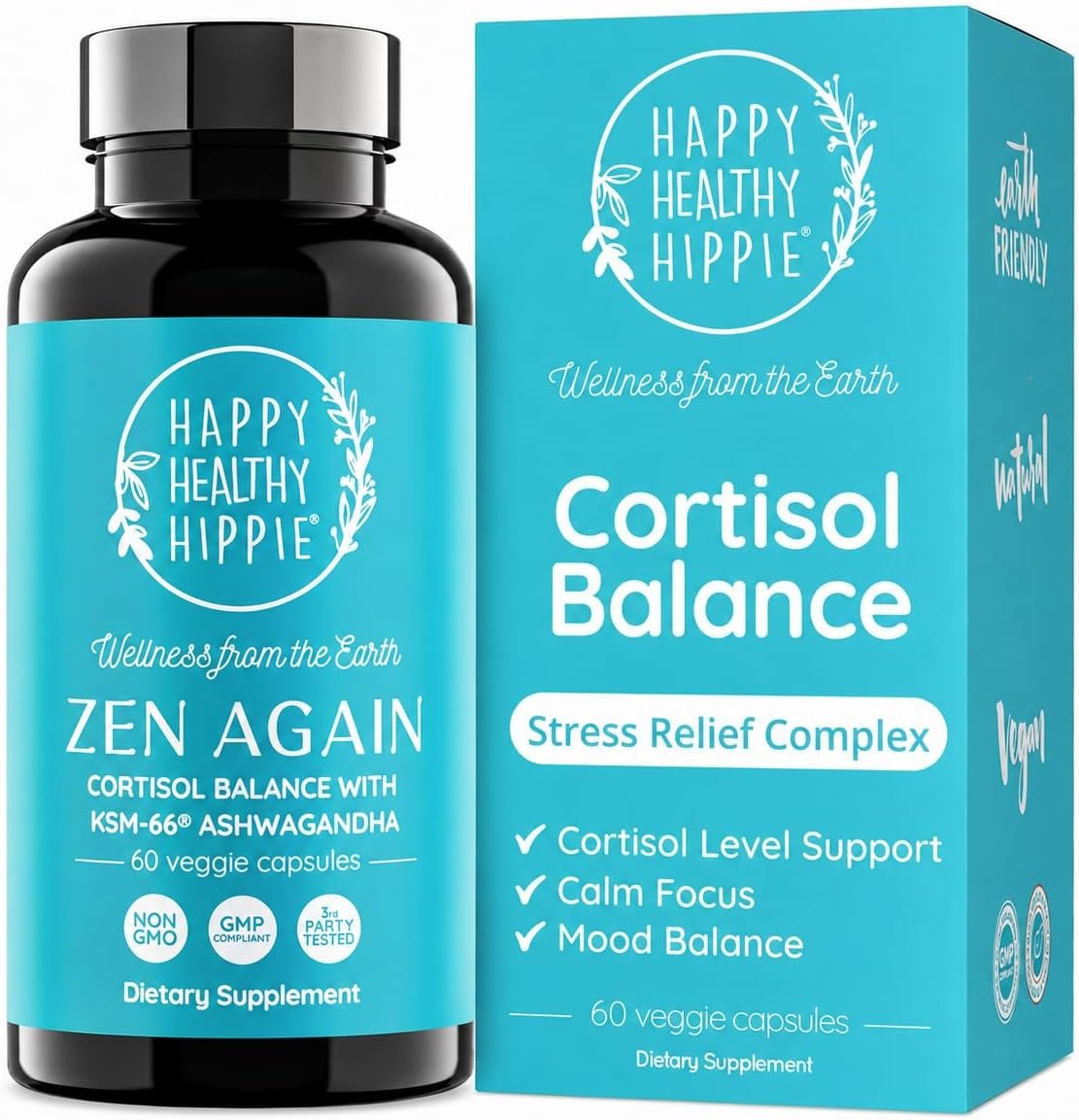Zen Again Cortisol Supplements for Women – Stress Support Complex, 60 Ct